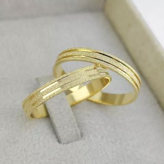 Aliança de Casamento Fina Alyona Ouro 18K 3mm retas