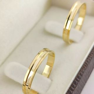 Aliança de Casamento Fina Bagesri Ouro 18K 3mm retas