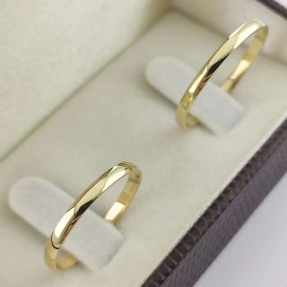 Aliança de Casamento Fina Barcarena Ouro 18K 2mm Abaulada