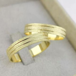 Aliança de Casamento Fina Chunhua Ouro 18K 4mm retas