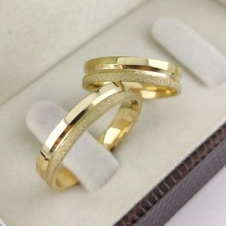 Aliança de Casamento Fina Grécia Ouro 18K 4mm Anatômica retas