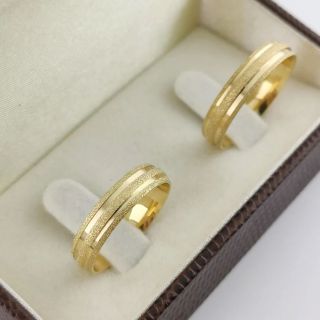 Aliança de Casamento Fina Guatemala Ouro 18K 4,3mm Abaulada