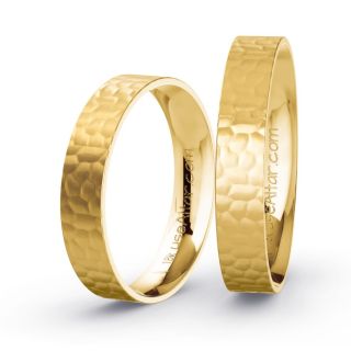 Aliança de Casamento Fina Harare Ouro 18K 4mm Abaulada