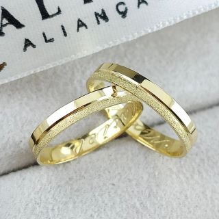 Aliança de Casamento Fina Kimi Ouro 18K 3mm retas