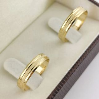 Aliança de Casamento Fina Raabe Ouro 18K 4mm retas