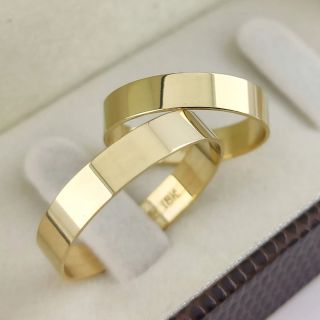 Aliança de Casamento Fina Rute Ouro 18K 4mm Reta