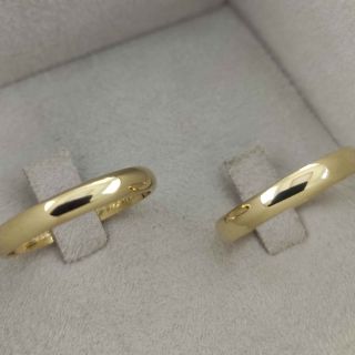 Aliança de Casamento Fina Santa Lúcia Ouro 18K 3,5mm Abaulada