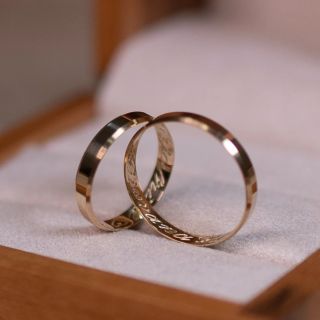 Aliança de Casamento Fina Simple Ouro 18K 3mm Reta