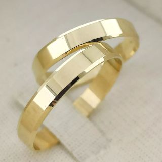 Aliança de Casamento Fina Soline Ouro 18K 3mm retas