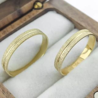 Aliança de Casamento Fina Stacy Ouro 18K 3mm retas