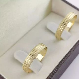 Aliança de Casamento Fina Sying Ouro 18K 4mm Abaulada