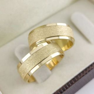 Aliança de Casamento Larga Itália Ouro 18K 7mm Anatômica retas