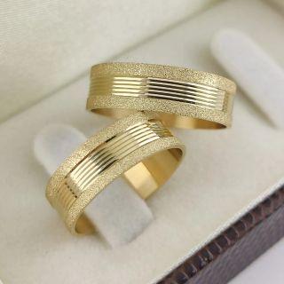 Aliança de Casamento Tradicional Dorcas Ouro 18K 6mm retas