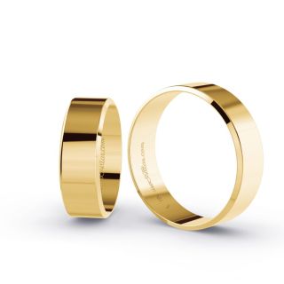 Aliança de Casamento Tradicional Gothan Ouro 18K 6mm Abaulada