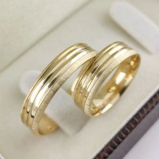 Aliança de Casamento Tradicional Haiti Ouro 18K 5mm Abaulada