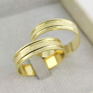 Aliança de Casamento Tradicional Hayden Ouro 18K 5mm retas