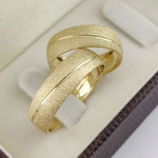 Aliança de Casamento Tradicional Indonésia Ouro 18K 6mm Cavada Abaulada