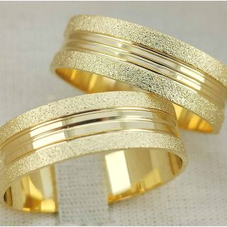 Aliança de Casamento Tradicional Lavínia Ouro 18K 6mm retas