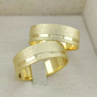 Aliança de Casamento Tradicional Léonie Ouro 18K 6mm retas