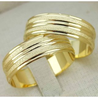 Aliança de Casamento Tradicional Li Ming Ouro 18K 6mm Abaulada