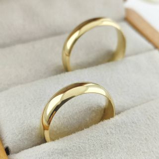 Aliança de Casamento Tradicional Mali Ouro 18K 5mm Abaulada