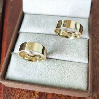 Aliança de Casamento Tradicional Mônaco Ouro 18K 6mm retas