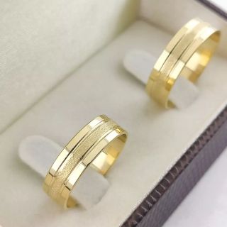 Aliança de Casamento Tradicional Yasmin Ouro 18K 5mm retas