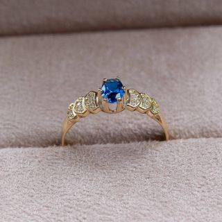 Anel de Formatura Poseidon Ouro 18K c/ Zircônia Azul