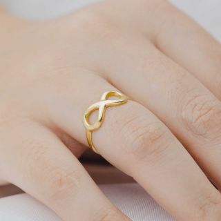 Anel Osíris Infinito Ouro Amarelo 18K