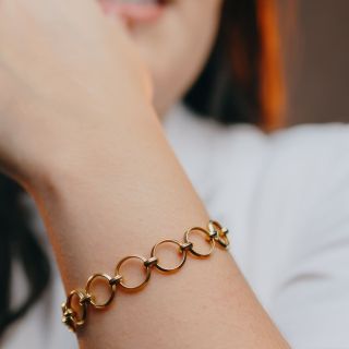 Pulseira Feminina Mastic Ouro 18K Elo Português