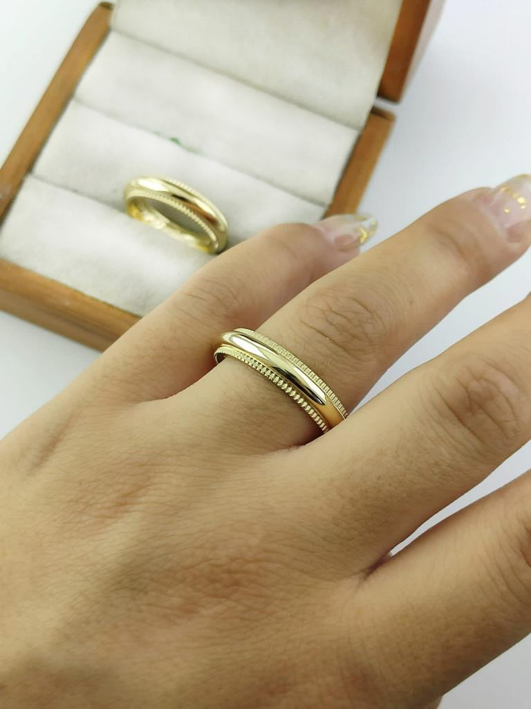 Aliança de Casamento Ouro 18K Roménia 5mm | Aliança Anatômica