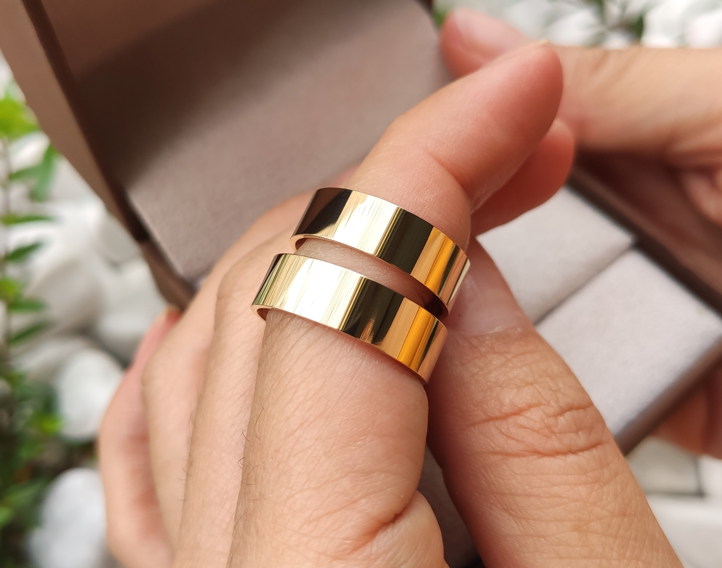 Aliança de Casamento Ouro 18K Mônaco 6mm | Aliança Anatômica